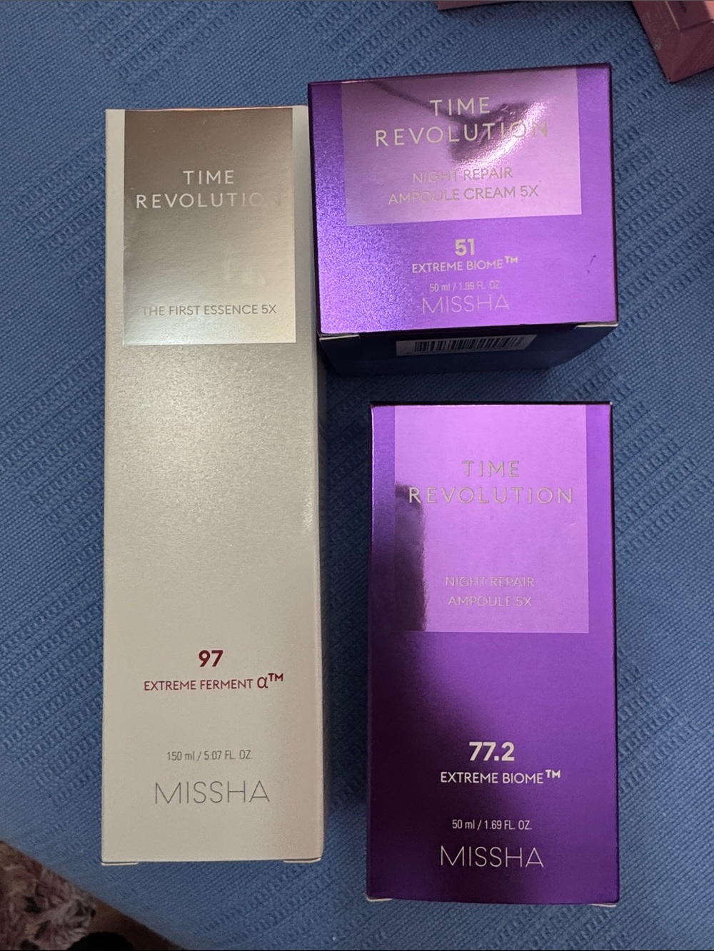 MISSHA Time Revolution 3 Piece Skincare Set Korean Beauty